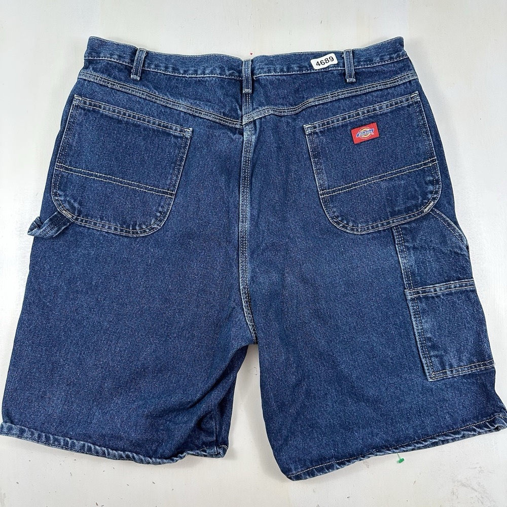 Y2K Dickies‎ Relaxed Carpenter Denim Shorts Men Actual 39 x 11 Blue Jean Jorts